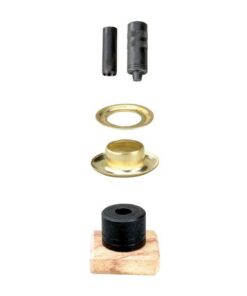 Groz Grommet Kits 10Mm 12 Brass Grommets
