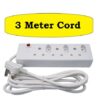 3 Meter cord Multi Plug 3x16A, 3x5A, Overload Protection