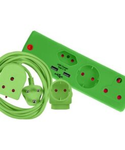 Electricmate - Schuko & Euromate / Colour Combo Pack Green