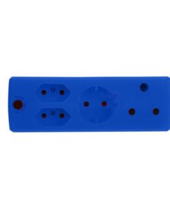 Electricmate 1 x 16amp + 2 x 3 Pin Euro + 1 x Schuko Adaptor Loose Blue