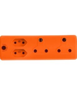 Electricmate 2 x 16 + 2 x 5 Amp Adaptor Loose Orange