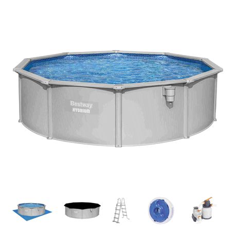 Bestway Hydrium Poseidon 4.60m x 1.20m Pool Set - with SandFilter ...