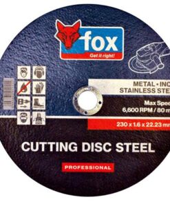 FOX Cutting Disc Steel/Inox 230X1.6mm PRO