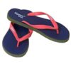 Fipper - Flip Flops / Slippers - Wide (Navy, Khaki with Salmon Straps) - UK 8