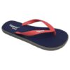 Fipper - Flip Flops / Slippers - Wide (Navy, Khaki with Salmon Straps) - UK 9 - Image 2