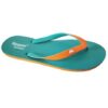 Fipper - Flip Flops / Slippers - Comfort (Turquoise with Orange Straps) - UK 9 - Image 2