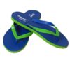 Fipper - Flip Flops / Slippers - Comfort (Blue with Lime Green Straps) - UK 9 - Image 2