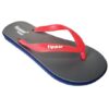 Fipper - Flip Flops / Slippers - Wide (Grey and Navy with Red Straps) - UK 9 - Image 4