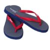 Fipper - Flip Flops / Slippers - Wide (Grey and Navy with Red Straps) - UK 9 - Image 2