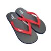 Fipper - Flip Flops / Slippers - Wide (Grey and Navy with Red Straps) - UK 9 - Image 3