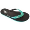 Fipper - Flip Flops / Slippers - Comfort (Black with Turquoise Straps) - UK 10 - Image 3
