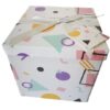 SourceDirect - Flat-Pack Gift Box With Ribbon & Tag - Large (White/Pink) - Image 2