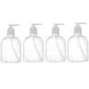 Source Direct - Plastic Gel / Soap /Liquid Pump Dispenser 500ml - Pack of 4 - Image 2