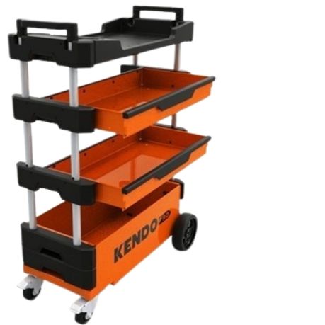 Kendo - Mild Steel Foldable Tool Trolley - Tool&Home