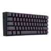 Redragon DRAGONBORN 60% 61 Key Pink LED Mechanical Gaming Keyboard - Black - Image 2