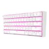 Redragon DRAGONBORN 60% 61 Key Pink LED Mechanical Gaming Keyboard - Black - Image 7