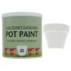 Harlequin - Pot Paint For Plastic, Masonry and Ceramic Pots - 1 Litre - Snow White - Image 4