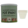 Harlequin - Pot Paint For Plastic, Masonry and Ceramic Pots - 1 Litre - Snow White - Image 11