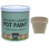 Harlequin - Pot Paint For Plastic, Masonry and Ceramic Pots - 1 Litre - Snow White - Image 20