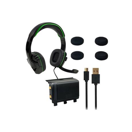 Sparkfox Xbox One Core Gamer Pack (Headset, battery pack and Thumb ...