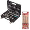 Bort - Socket Set (1/4" Drive - 46 Piece) & Alpen Masonry Drill Bit Set (3 Piece) - Image 5