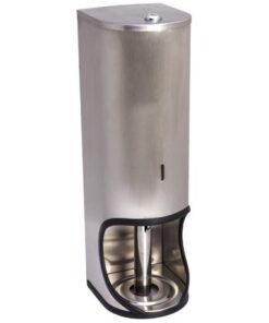MTS - Toilet Roll Holder (3 Tier, Lockable) - Stainless Steel