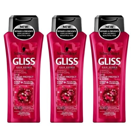 Schwarzkopf- Shampoo /Colour Protection & Shine Shampoo - Pack of 3 ...