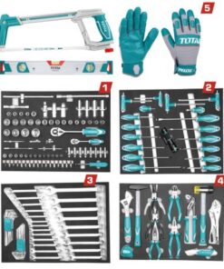 Total Tools 7 Drawer Tool Cabinet with 162 Piece Tools