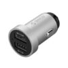 Orico Dual Port Mini USB Car Charger – Silver - Image 5