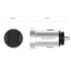 Orico Dual Port Mini USB Car Charger – Silver - Image 4