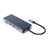 Orico Type-C 7-in1 USB3.0|HDMI|Type-C|TF&SD Transparent Hub – Grey - Image 5