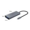 Orico Type-C 5 in 1 Multifunctional Docking Station - Grey - Image 3