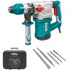 Total Tools - Rotary Hammer with 5 x Accessories Set and Carry Case - 1500W - Image 4
