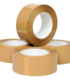 SourceDirect - Packaging Tape (Brown Buff Tape) 48mm x 100m - Pack of 6