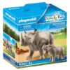 Playmobil Rhino with Calf 70357 - Image 3