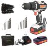 Tork Craft- Brushless Impact Drill , 2 x 2.0Ah , Charger, Drill Bits & Case - Image 4