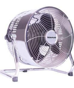 Taurus Fan 3 Speed Floor Fan Steel Silver 25cm 80W