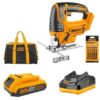 Ingco - Cordless Jigsaw with 5 Piece Saw blades, 2.0Ah, Charger & Tool Bag - Image 4