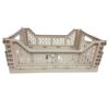 Source Direct - Collapsible Storage Basket 15L (40cm x 30cm x 14cm) - Cream - Image 2