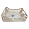 Source Direct - Collapsible Storage Basket 15L (40cm x 30cm x 14cm) - Cream - Image 11