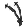 Port Desk Mount Dual Monitor Display Arm – Black