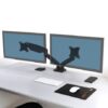 Port Desk Mount Dual Monitor Display Arm – Black - Image 4