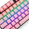 Redragon SCARAB Semi-Transparent Mechanical Keycaps – White - White - Image 6