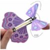 Source Direct - Flying Butterfly / Magic Wind Up Fairy Butterfly - Green / Purple - Image 3