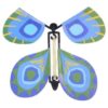 Source Direct - Flying Butterfly / Magic Wind Up Fairy Butterfly - Green / Purple - Image 5