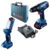 BOSCH - Cordless Impact Drill Kit and Cordless Jobsite Light Combo - Image 5