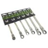 WALDO - Ratchet Combination Spanner Cr-V with Swivel Head - 6 Piece - Image 3