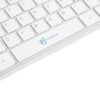 PowerUp Dual Mode Wireless Keyboard - White/Silver