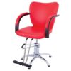 Lucky - Retro Salon Styling Chair - Red - Image 4