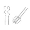 Mellerware - "Mixo" 5 Speed Hand Mixer with Dough Hooks & Beaters 100W - Image 4